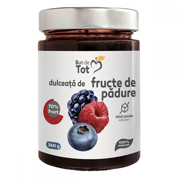Dulceata de fructe de padure (fara zahar) Dacia Plant – 360 g